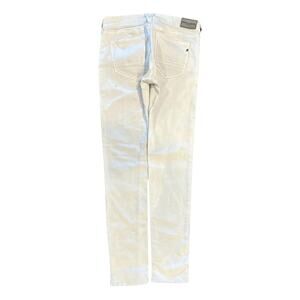 Replay 00s Indie Sleaze Zipper Pocket Skinny Denim Jeans White 4